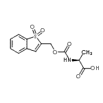 structure of CAS# 197245-15-1, N-{[(1,1-Dioxido-1-Benzothiophen-2-Yl)Methoxy]Carbonyl}-L-Alanine;(2S)-2-{[<wbr>(1,1-diox<wbr>obenzo[d]<wbr>thiol-2-y<wbr>l)methoxy<wbr>]carbonyl<wbr>amino}pro<wbr>panoic ac<wbr>id;Bsmoc-Ala-OH;N-(Benzo[b]thiophenesulfone-2-methoxycarbonyl)-L-alanine
