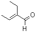 structure of CAS# 19780-25-7, 2-Ethyl-2-Butenal;(E)-2-Ethylbut-2-Enal;Ch3ch=C(C2h5)Cho;2-Ethyl-Trans-2-Butenal