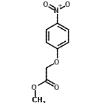 结构式 CAS# 19786-48-2, 甲基(4-硝基苯氧基)乙酸酯