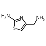 structure of CAS# 197893-32-6, 4-(Aminomethyl)Thiazol-2-Amine;2-Amino4-thiazolemethanamine;4-(Aminomethyl)-1,3-thiazol-2-amine dihydrobromide;4-(Aminomethyl)-1,3-thiazol-2-aminedihydrobromide