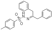structure of CAS# 19816-85-4, N'-(1,3-Diphenyl-2-Propanylidene)-4-Methylbenzenesulfonohydrazide;[(4-methy<wbr>lphenyl)s<wbr>ulfonyl][<wbr>3-phenyl-<wbr>2-benzyl-<wbr>1-azaprop<wbr>-1-enyl]a<wbr>mine;1,3-Diphenyl-2-propane p-tosylhydrazone;1,3-Diphenyl-2-propanone p-toluenesulfonylhydrazone