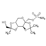 CAS#: 198215-60-0， [(3aS,5aR,7S,8aR,8bS)-7-(Hydroxymethyl)-2,2,7-trimethyltetrahydro-3aH-bis[1,3]dioxolo[4,5-b:4',5'-d]pyran-3a-yl]methyl sulfamate