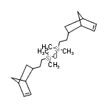 结构式 CAS# 198570-39-7, 1,3-二[2-(双环[2.2.1]庚-5-烯-2-基)乙基]-1,1,3,3-四甲基二硅氧烷