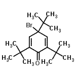 CAS#: 1988-75-6， 4-Bromo-2,4,6-Tris(2-Methyl-2-Propanyl)-2,5-Cyclohexadien-1-One