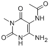 结构式 CAS# 19893-78-8, 5-乙酰氨基-6-氨基-3-甲基尿嘧啶