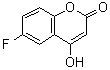 结构式 CAS# 1994-13-4, 6-氟-4-羟基-苯并吡喃-2-酮
