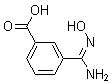 structure of CAS# 199447-10-4, 3-[(Hydroxyamino)Iminomethyl]-Benzoic Acid;3-[(E)-Amino-Hydroxyiminomethyl]Benzoate;3-(Aminocarbohydroximoyl)Benzoate;Zinc02580868