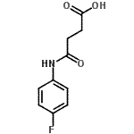 结构式 CAS# 199461-14-8, 4-[(4-氟苯基)氨基]-4-氧代丁酸