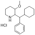 CAS#: 19974-74-4， 2-(alpha-Cyclohexylbenzyl)-3-Methoxypiperidine Hydrochloride