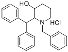 CAS 登录号：19974-87-9， 1-苄基-2-(二苯基甲基)-3-哌啶醇盐酸盐