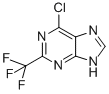 structure of CAS# 1998-63-6, 6-Chloro-2-(Trifluoromethyl)-9H-Purine;Nsc46027