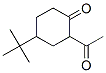 CAS 登录号：19980-50-8， 2-乙酰基-4-叔-丁基环己烷-1-酮