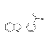 CAS#: 20000-52-6， 3-(1,3-Benzothiazol-2-Yl)Benzoic Acid