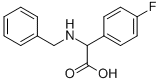 structure of CAS# 200000-54-0, 4-Fluoro-alpha-[(Phenylmethyl)Amino]-Benzeneacetic Acid