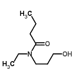 结构式 CAS# 200061-58-1, N-乙基-N-(3-羟基丙基)丁酰胺