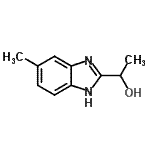 structure of CAS# 20033-97-0, 1-(5-Methyl-1H-Benzimidazol-2-Yl)Ethanol;1-(5-Methyl-1H-benzoimidazol-2-yl)-ethanol;1-(5-methylbenzimidazol-2-yl)ethan-1-ol;1-(6-methyl-1H-1,3-benzodiazol-2-yl)ethan-1-ol