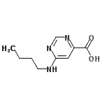 CAS#: 200626-40-0， 6-(Butylamino)-4-Pyrimidinecarboxylic Acid