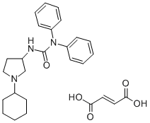 CAS#: 20070-52-4， 3-(1-Cyclohexyl-3-Pyrrolidinyl)-1,1-Diphenyl-Urea Fumarate