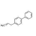 structure of CAS# 20120-35-8, 4-Allylbiphenyl;3-(4-Biphenyl)-1-propene