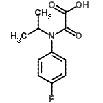 结构式 CAS# 201668-31-7, [(4-氟苯基)(异丙基)氨基](氧代)乙酸