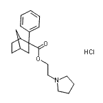 CAS#: 20185-96-0， 2-(1-Pyrrolidinyl)Ethyl 2-Phenylbicyclo[2.2.1]Heptane-2-Carboxylate Hydrochloride (1:1)