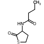 结构式 CAS# 202284-85-3, N-(2-氧代四氢-3-噻吩基)丁酰胺