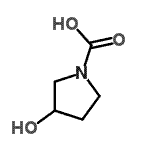 CAS#: 202524-01-4， 3-Hydroxy-1-Pyrrolidinecarboxylic Acid