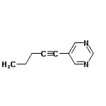 CAS#: 202828-83-9， 5-(1-Pentyn-1-Yl)Pyrimidine