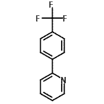 结构式 CAS# 203065-88-7, 2-[4-(三氟甲基)苯基]吡啶