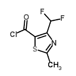 CAS#: 203448-82-2， 4-(Difluoromethyl)-2-Methyl-1,3-Thiazole-5-Carbonyl Chloride