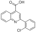 结构式 CAS# 20389-09-7, 2-(2-氯苯基)-4-喹啉羧酸