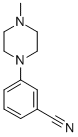 structure of CAS# 204078-35-3, 3-(4-Methyl-1-Piperazinyl)-Benzonitrile;3-(4-METHYLPIPERAZIN-1-YL)BENZONITRILE