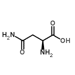 structure of CAS# 204451-47-8, L-Asparagine;(2S)-2,4-diamino-4-oxobutanoic acid;(2S)-2-amino-3-carbamoylpropanoic acid;(2S)-2-ammonio-3-carbamoylpropanoate