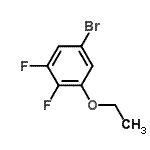 structure of CAS# 204654-92-2, 5-Bromo-1-Ethoxy-2,3-Difluorobenzene;5-Bromo-1-ethoxy-2,3-difluoro-benzene;5-Bromo-2,3-difluorophenetole