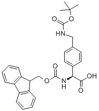 CAS#: 205049-68-9， (alphaS)-4-[[[(1,1-Dimethylethoxy)Carbonyl]Amino]Methyl]-alpha-[[(9H-Fluoren-9-Ylmethoxy)Carbonyl]Amino]-Benzeneacetic Acid