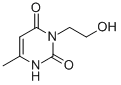 结构式 CAS# 20551-25-1, 3-(2-羟基乙基)-6-甲基-2,4(1H,3H)-嘧啶二酮