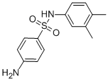 structure of CAS# 20555-67-3, 4-Amino-N-(3,4-Dimethylphenyl)Benzenesulfonamide;4-Amino-N-(3,4-Dimethyl-Phenyl)-Benzenesulfonamide;Bas 02102353;Zinc00286770