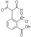 结构式 CAS# 205680-83-7, 3-(1-甲酰基-2-氧代乙基)-2-硝基-苯甲酸
