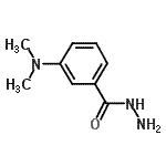结构式 CAS# 205927-64-6, 3-(二甲基氨基)苯甲酰肼