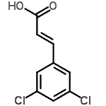 structure of CAS# 20595-53-3, (2E)-3-(3,5-Dichlorophenyl)Acrylic Acid;(2E)-3-(3,5-dichlorophenyl)prop-2-enoic acid;3-(3,5-dichlorophenyl)acrylic acid;3,5-Dichlorocinnamic acid
