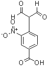 结构式 CAS# 205985-96-2, 4-(1-甲酰基-2-氧代乙基)-3-硝基-苯甲酸
