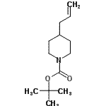 结构式 CAS# 206446-47-1, 2-甲基-2-丙基4-烯丙基-1-哌啶羧酸酯