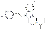 CAS#: 20675-00-7， 2,3,4,5-Tetrahydro-2-Sec-Butyl-8-Methyl-5-[2-(6-Methyl-3-Pyridyl)Ethyl]-1H-Pyrido[4,3-b]Indole