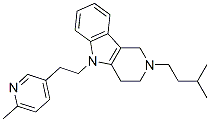 CAS#: 20675-01-8， 2,3,4,5-Tetrahydro-2-Isopentyl-5-[2-(6-Methyl-3-Pyridyl)Ethyl]-1H-Pyrido[4,3-b]Indole