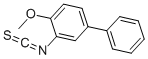 structure of CAS# 206761-68-4, (2-Methoxy-5-Phenyl)Phenyl Isothiocyanate;2-Isothiocyanato-1-Methoxy-4-Phenyl-Benzene;(2-Methoxy-5-Phenyl)Phenylisothiocyanate;3-Isothiocyanato-4-Methoxy-1,1'-Biphenyl