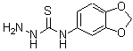结构式 CAS# 206761-71-9, N-(1,3-苯并二氧戊环-5-基)肼基硫代甲酰胺