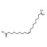 structure of CAS# 20701-68-2, (9Z)-9-Octadecenedioic Acid;9-Octadecenedioic acid, (Z)-;LMFA01170055