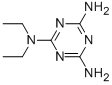 structure of CAS# 2073-31-6, N2,N2-Diethyl-1,3,5-Triazine-2,4,6-Triamine;(4,6-Diamino-S-Triazin-2-Yl)-Diethyl-Amine;Nsc298106;2-N-Diethylmelamine