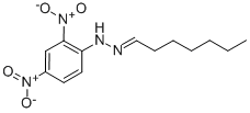 结构式 CAS# 2074-05-7, N-(庚亚基氨基)-2,4-二硝基苯胺