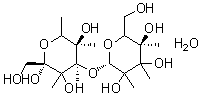 结构式 CAS# 207511-09-9, (2R,4R,5R)-2-(羟基甲基)-3,4,5,6-四甲基-4-{[(2S,5R)-3,4,5-三羟基-6-(羟基甲基)-3,4,5-三甲基四氢-2H-吡喃-2-基]氧基}四氢-2H-吡喃-2,3,5-三醇水合物(1:1)